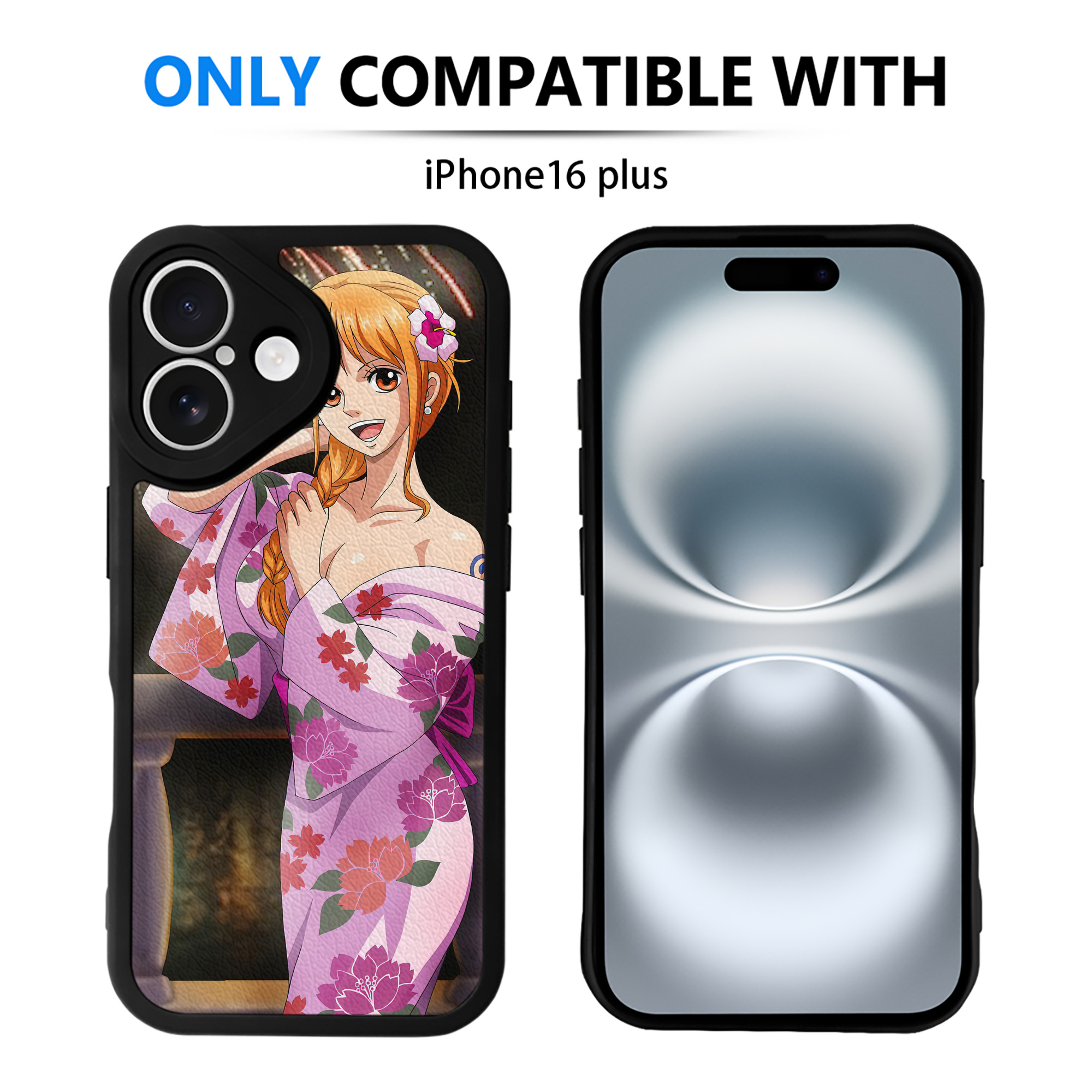 （画像用） ワンピース ONE PIECE 【iPhone 16シリーズ対応】シリコンスマホケース（レザー調） 材質：シリコン
